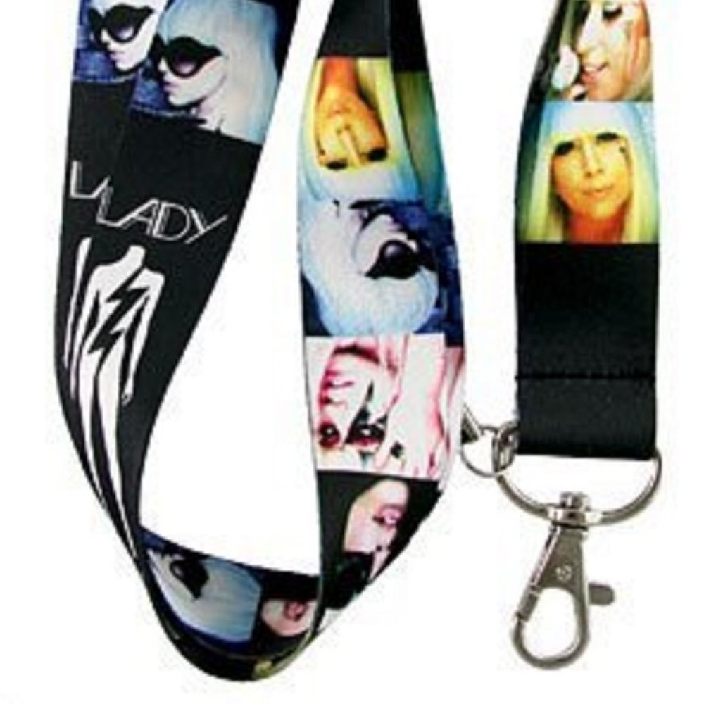 Universal Lady Gaga Lanyard keychain holder ID Badge Holder